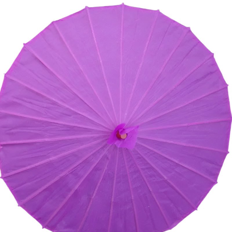 Chinese Colored Fabric Umbrella White Pink Parasols China Traditional Dance Japanese Silk Props