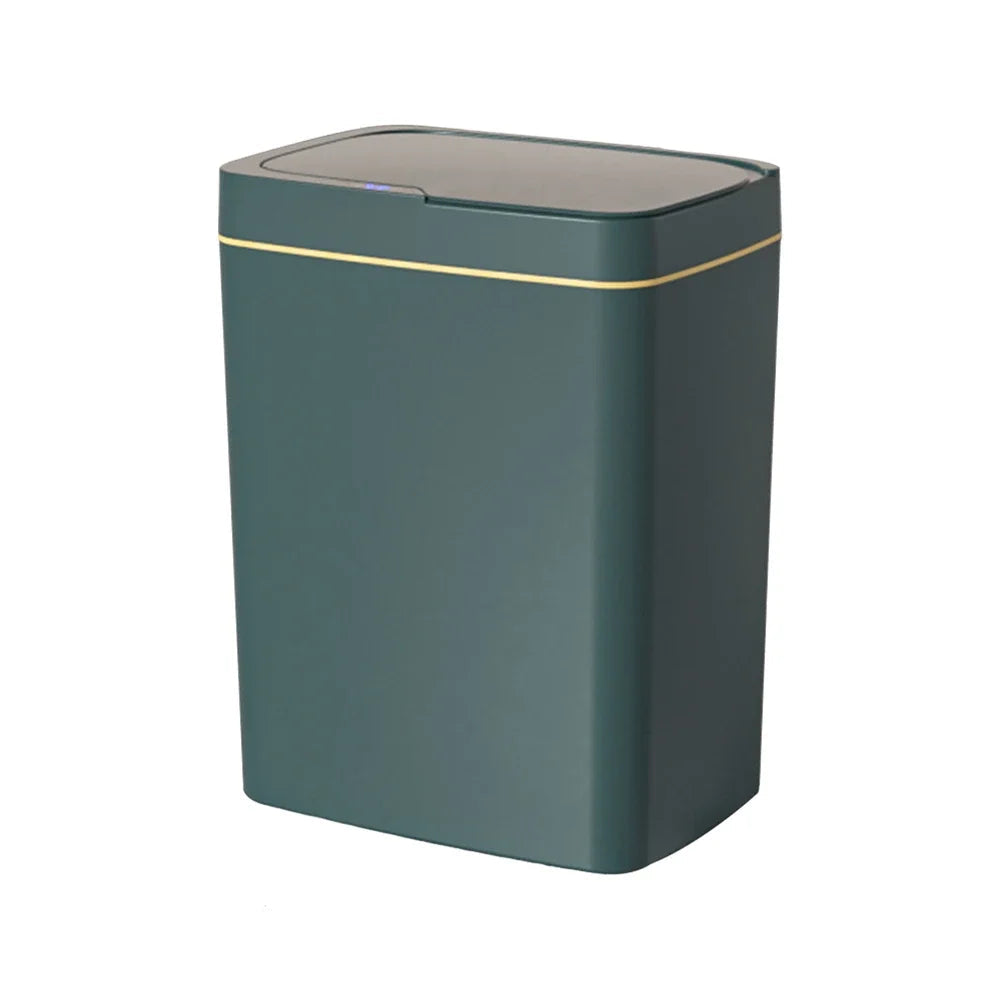 15/18L Smart Sensor Trash Can Waterproof Intelligent Touchless Quiet Auto Motion Rubbish For Kitchen Bathroom