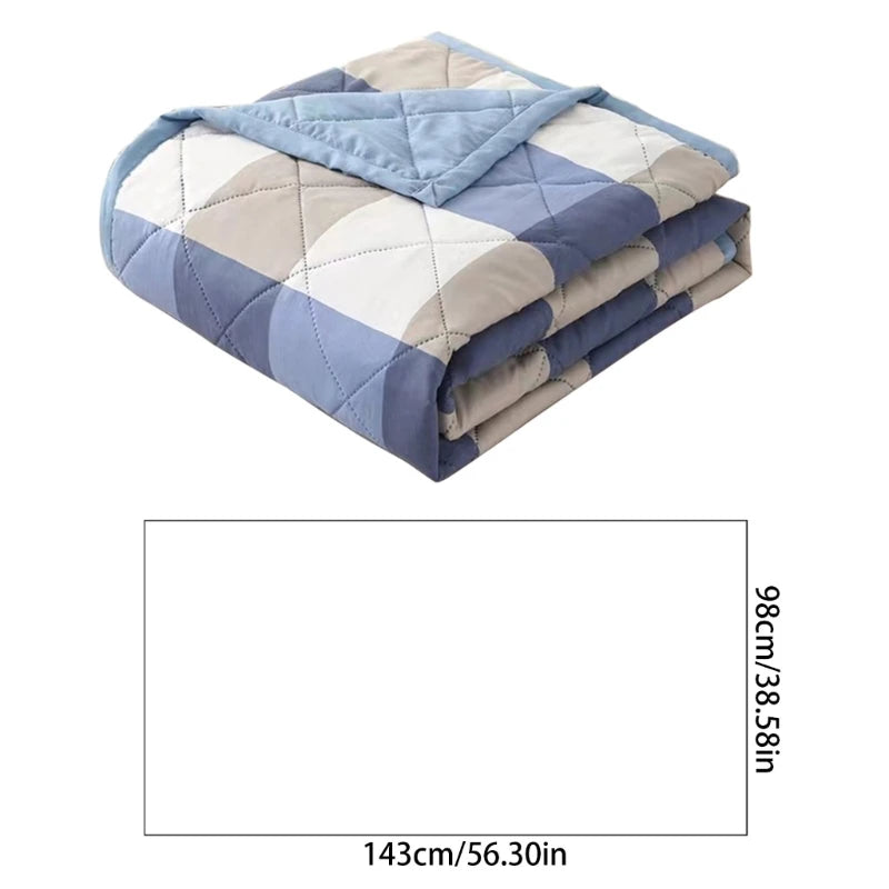 Cooling Quilt Breathable Cotton Sleep Aid Blankets For Home And Travel