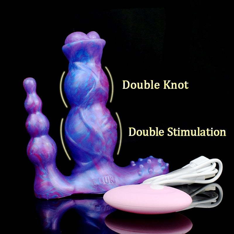Silicone Triple Action Anal Beads G Spot Clitoral Stimulation Women Vibrator