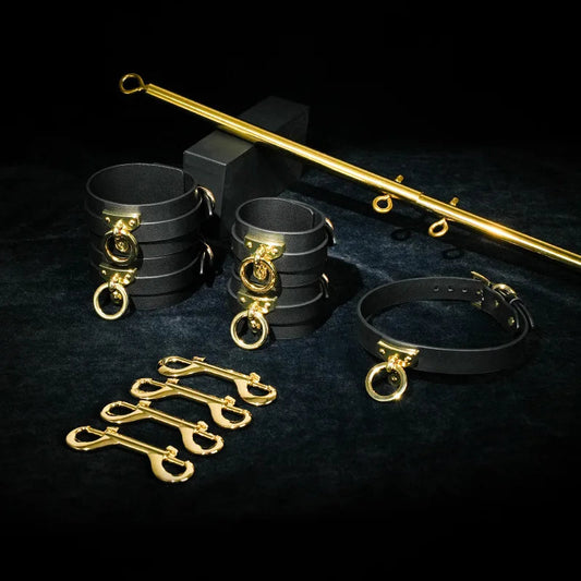 Bdsm Spreader Bar With Handcuffs Ankle Cuffs Fetter Collar Sex Toys For Women Harness Acc Slave Restraints Restaint Game