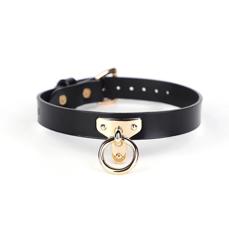 Blackwolf Bondage Genuine Leather Collar Slave Bed Neck Restraint With Leash Bdsm Erotic Sex Toys For Women Couples Adul