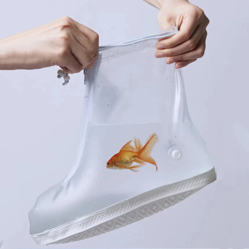 Silicone Waterproof Shoe Cover Unisex Shoes Protectors Rain Boots For Indoor Outdoor Rainy Reusable Quality Non Slip