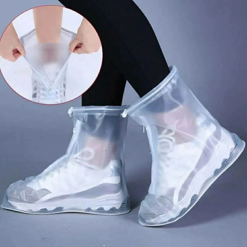 Silicone Waterproof Shoe Cover Unisex Shoes Protectors Rain Boots For Indoor Outdoor Rainy Reusable Quality Non Slip