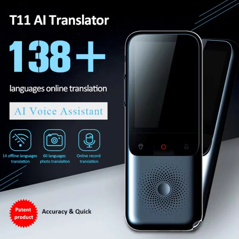 T11 138 Language Intelligent Translator 2025 Portable Speech Offline Real Time Ai