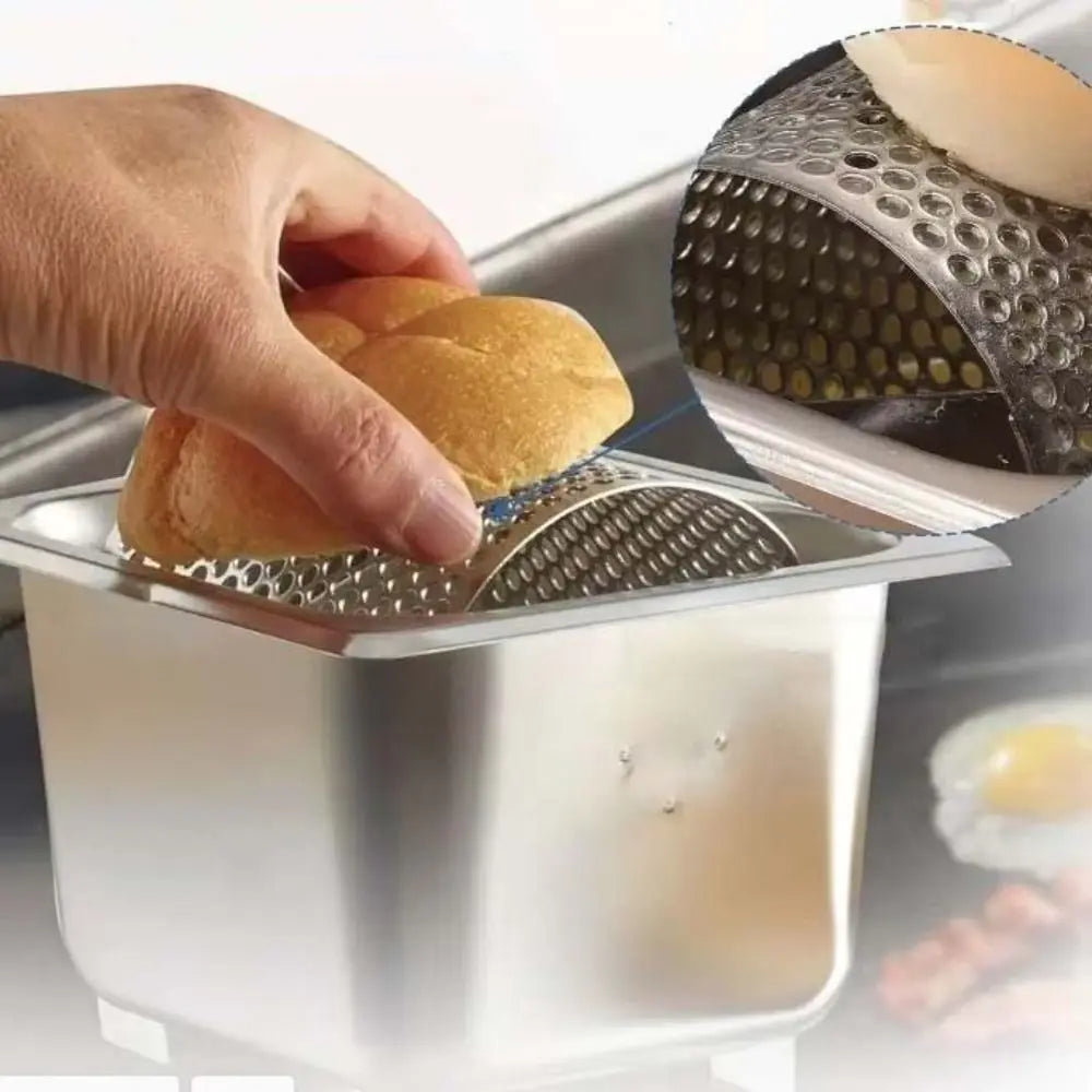Stainless Steel Butter Roller With Base Removable Spreader Wheel Efficient Labor Saving Dispenser Burger Shop