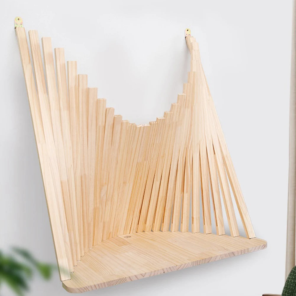 Folding Desk Wall Mounted Foldable Table Fashionable Creative Hanging Solid Wood Computer
