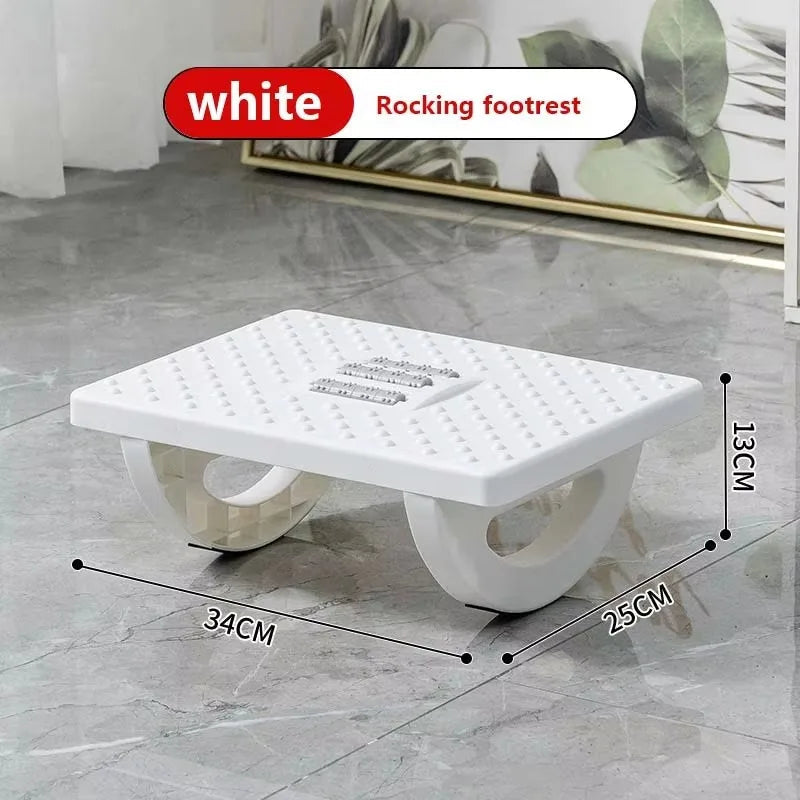 Foot Stool Under Desk Non Slip Rocking Footrest Plastic Rest For Home And Office