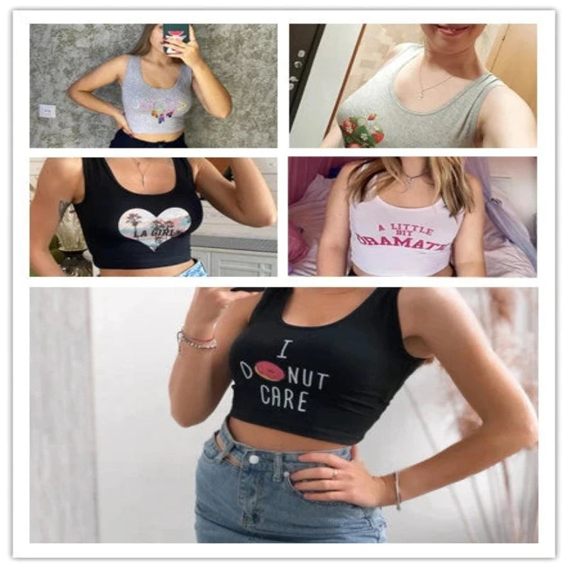 Yes Daddy I'll Suck It Design Sexy Crop Top Sugar Baby Ddlg Bdsm Kinky Submissive Tank Tops Girl's Naughty Camisole