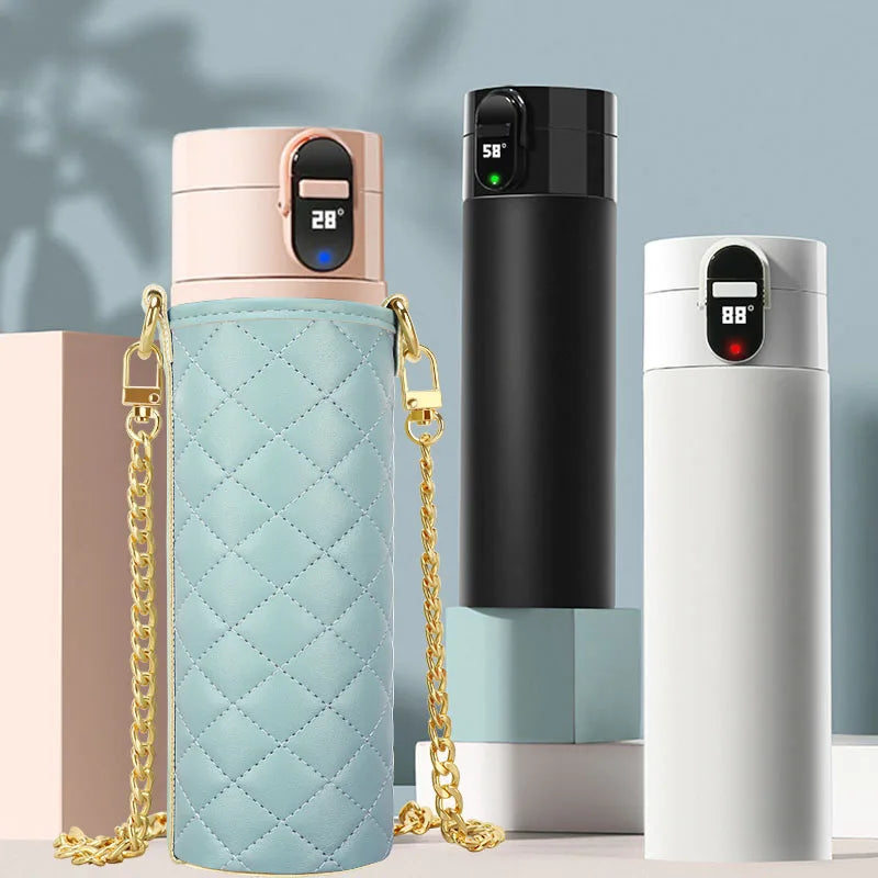 Smart Water Bottle With Temperature Display Vacuum Usb Charging Thermos 12H Hot Cup 320Ml Drinking Reminder Insulate
