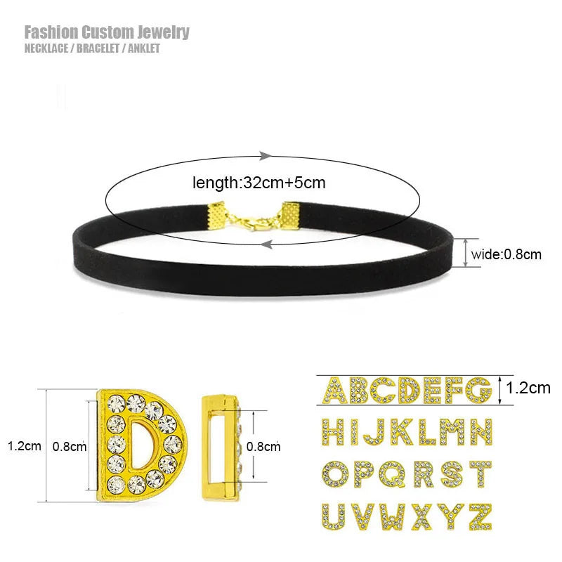 Sexy Gold Color Letters Daddys Toy Choker Collar Necklace Men Women Ddlg Role Age Play Suede Leather Chocker Cosplay Jew