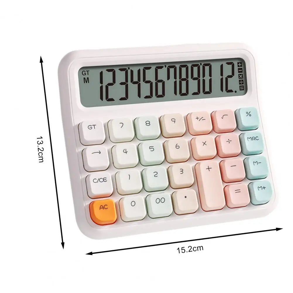 Basic Calculator With Extra Large Lcd Display Battery Powered Portable Office Home Use Desktop