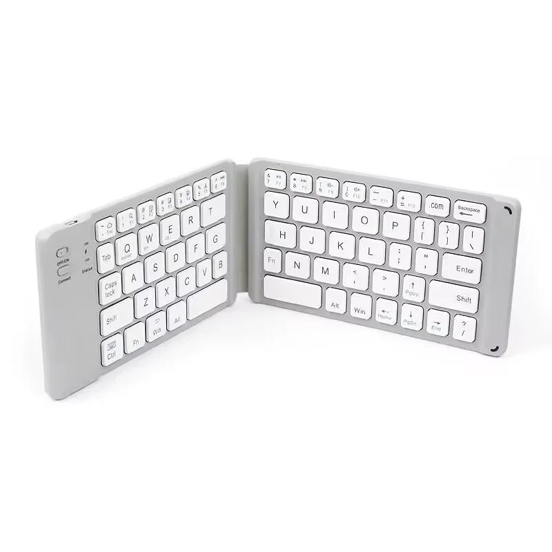 Foldable Wireless Bluetooth Keyboard Rechargeable Folding For Ipad Mobile Tablet Notebook Office Mini
