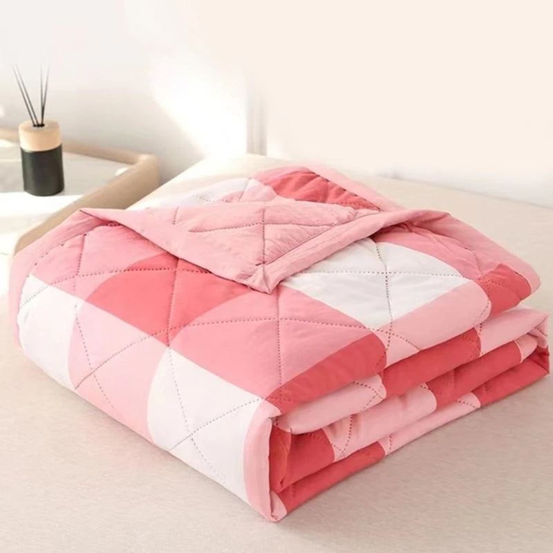 Cooling Quilt Breathable Cotton Sleep Aid Blankets For Home And Travel