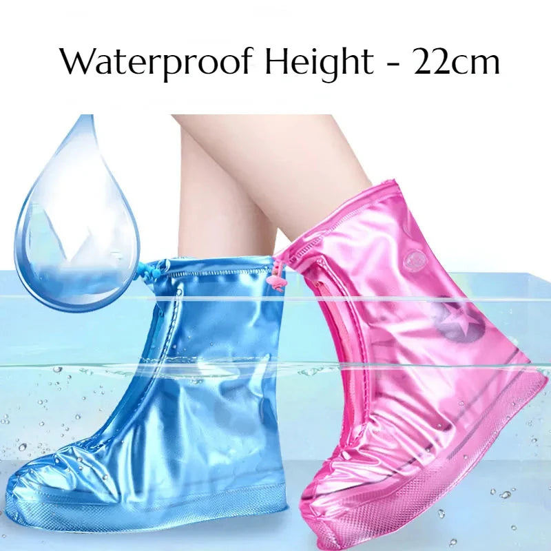 Silicone Waterproof Shoe Cover Unisex Shoes Protectors Rain Boots For Indoor Outdoor Rainy Reusable Quality Non Slip