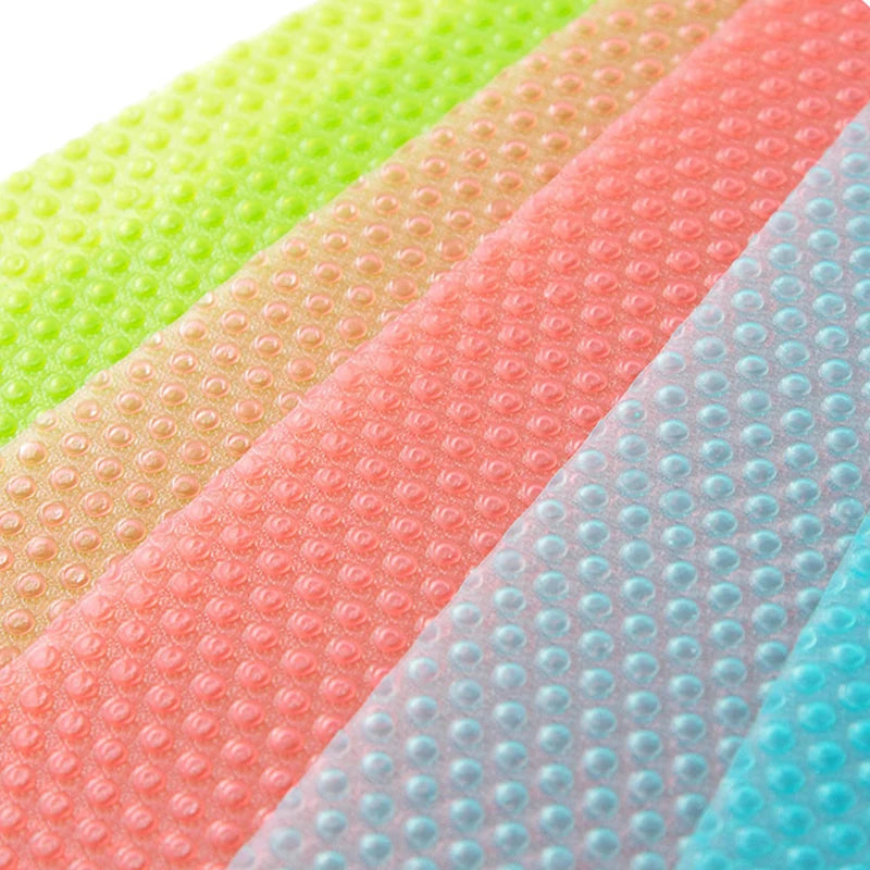 4Pcs Eva Waterproof Fridge Mat Washable Kitchen Liner Anti Oil Drawer Pad