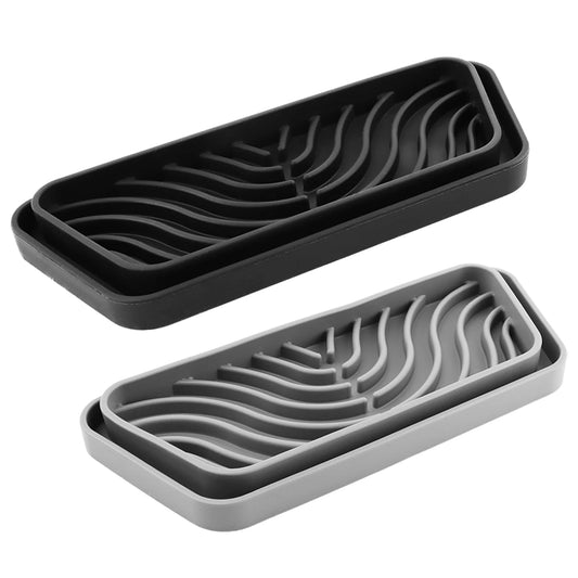 2Pcs Spill Proof Water Dispenser Tray Home Silicone Drain Pad Refrigerator Drip Filter Catcher Anti Splash