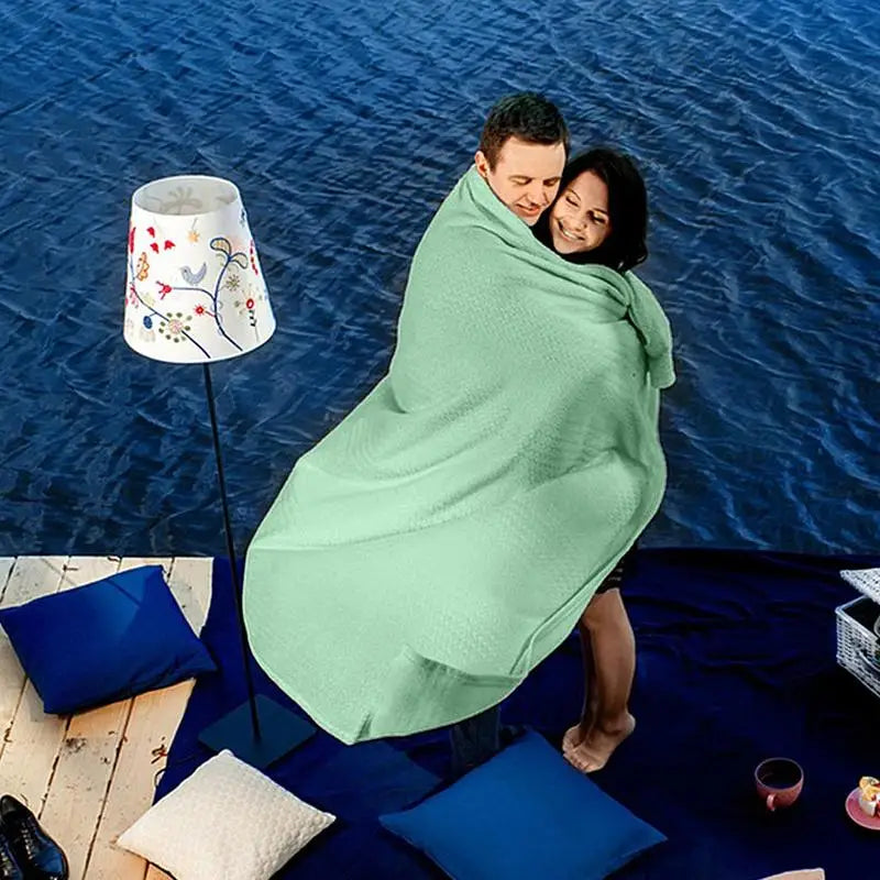 Cooling Bamboos Air Conditioning Throw Blanket Breathable Fiber Blanket

<