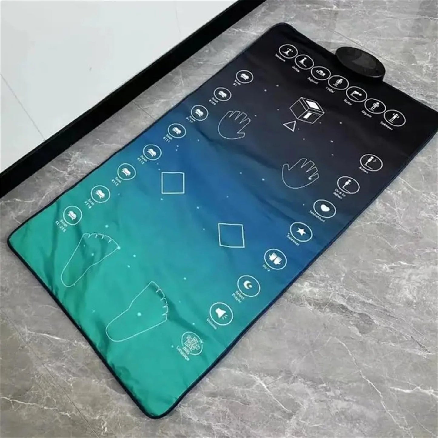 Smart Led Prayer Mat With One Touch Reminder & Sound Function Waterproof Flame Retardant Portable Worship Blanket For Ho
