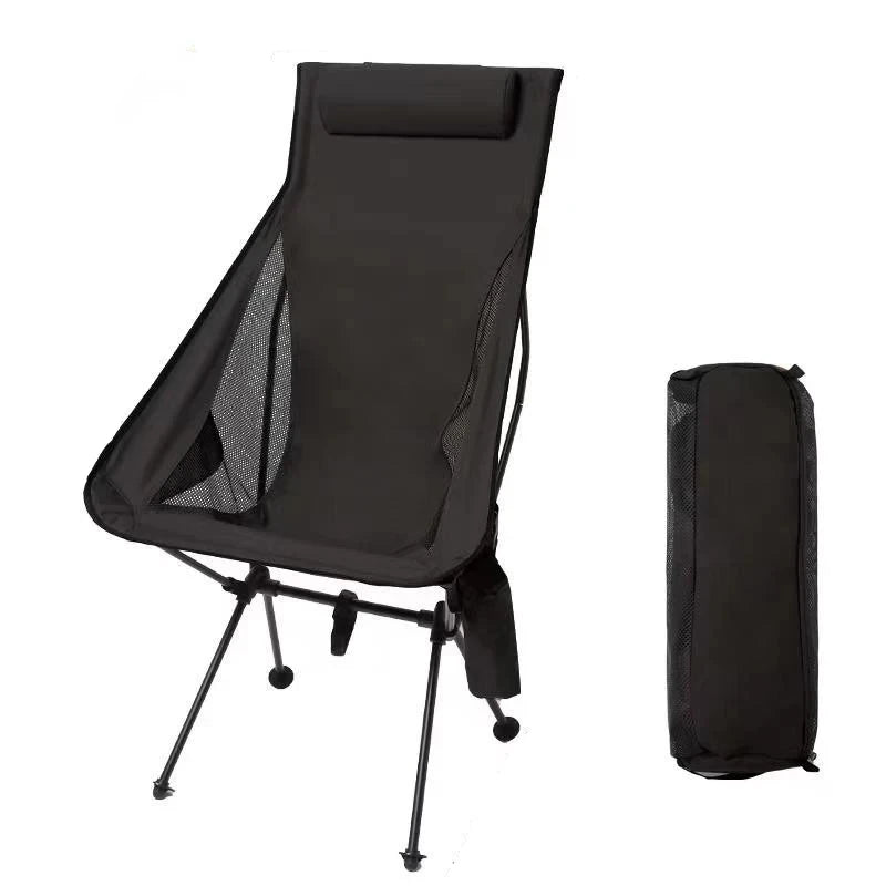 Westtune Folding Camping Chair With Headrest Lightweight Tourist Chairs Aluminum Alloy Fishing Outdoor Furniture