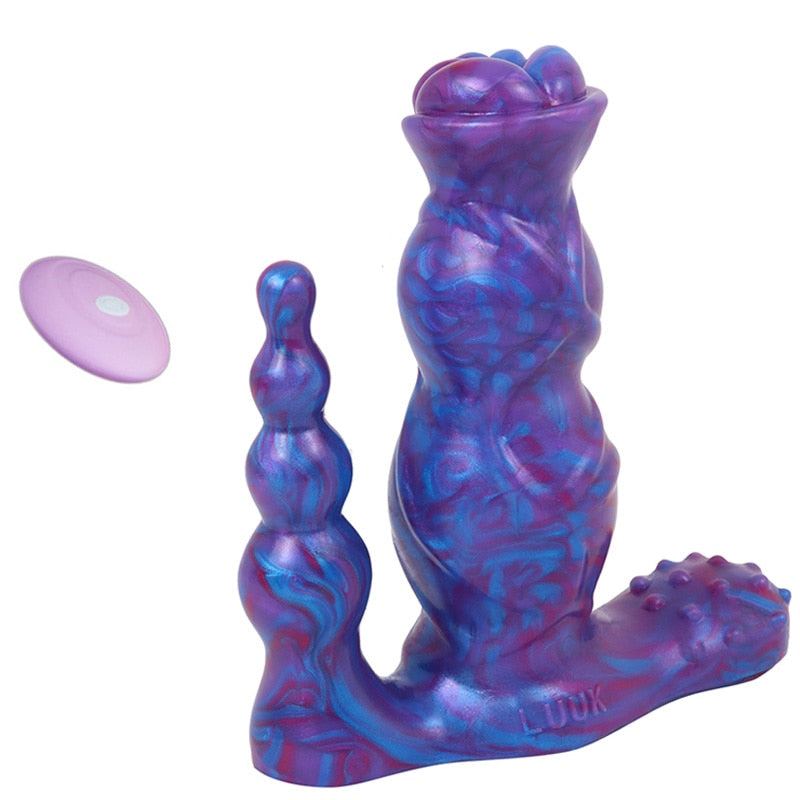 Silicone Triple Action Anal Beads G Spot Clitoral Stimulation Women Vibrator