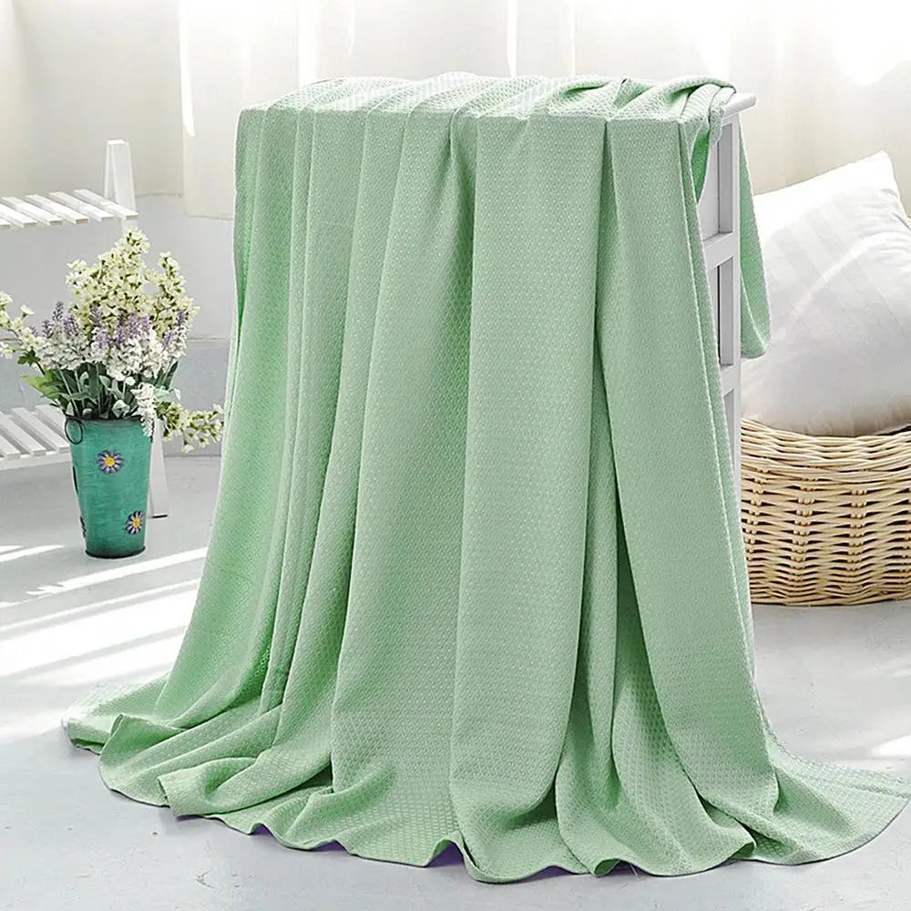 Cooling Bamboos Air Conditioning Throw Blanket Breathable Fiber Blanket

<