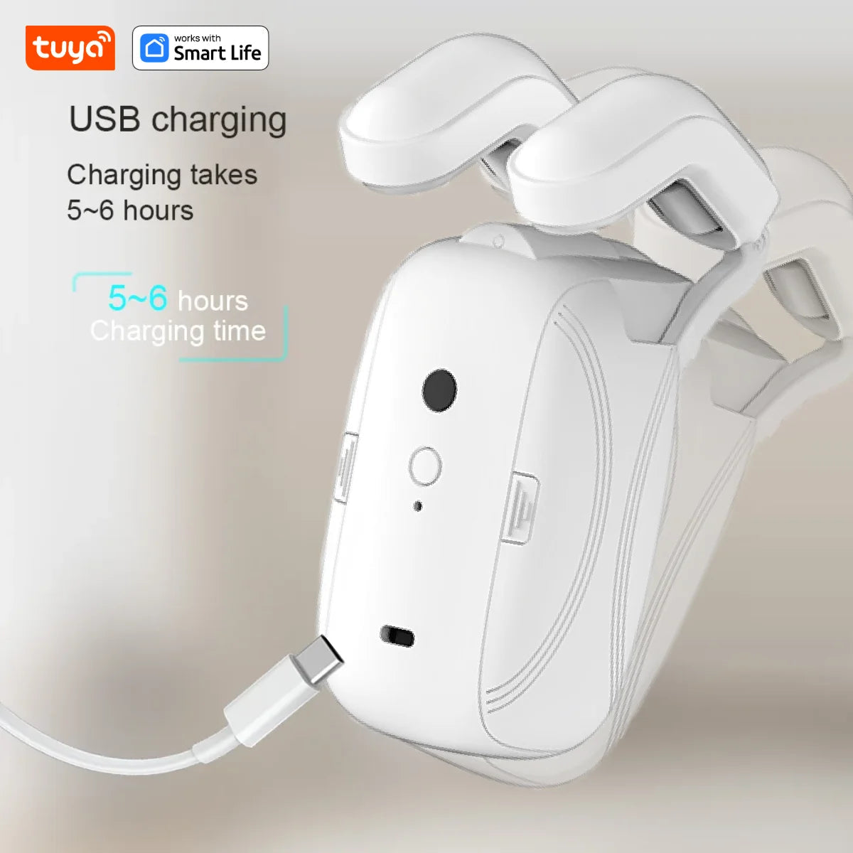 1Pcs Tuya Smart Curtain Robot Roman Rod Track App Controlsingle/Double (Works With Gateway For Remote Controli