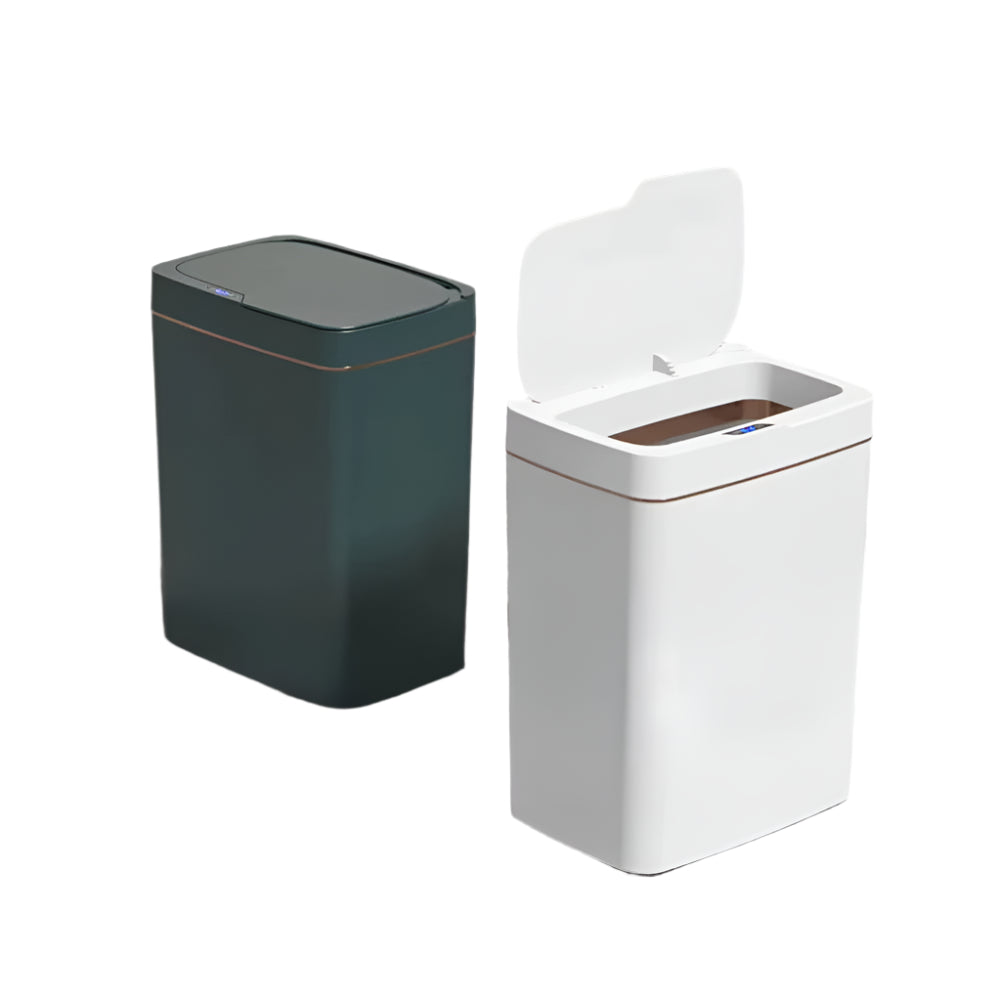 15/18L Smart Sensor Trash Can Waterproof Intelligent Touchless Quiet Auto Motion Rubbish For Kitchen Bathroom