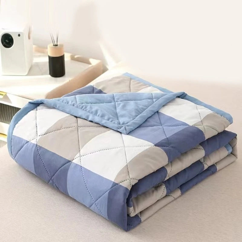 Cooling Quilt Breathable Cotton Sleep Aid Blankets For Home And Travel