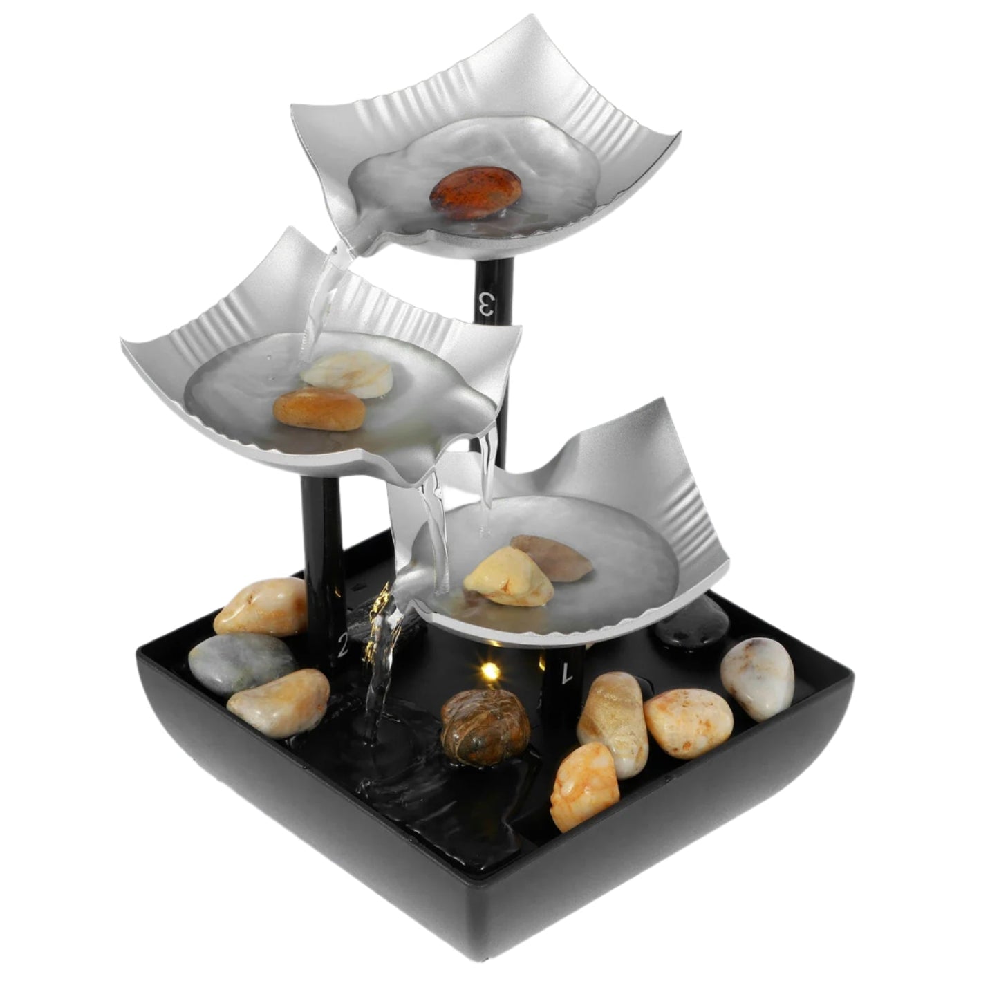 Tabletop Fountain Decor Water Landscape Ornament Attract Wealth Relax Zen Meditation