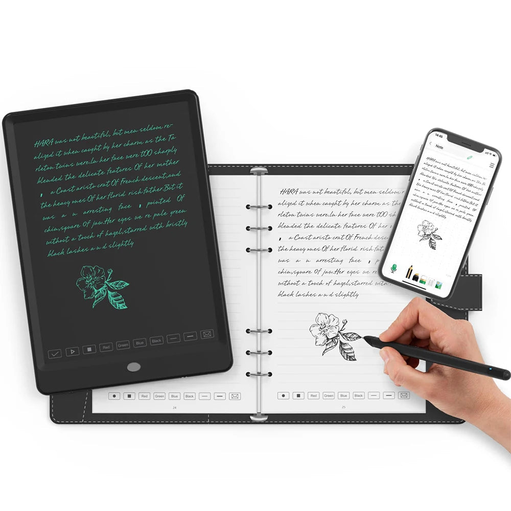 Syncpen3 Set Smart Digital Pen With Notebook & Lcd Writing Tablet Bluetooth Wireless Ocr Record Notes Newyes