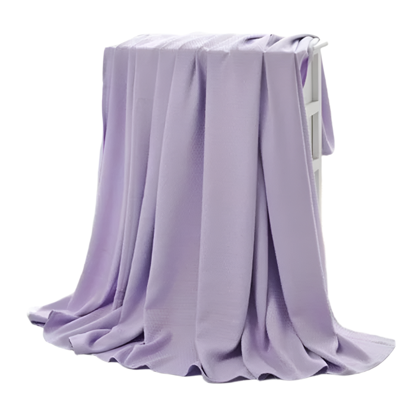 Summer Cooling Bamboo Fiber Blanket Thin Breathable Throw For Bed Sofa Travel

<