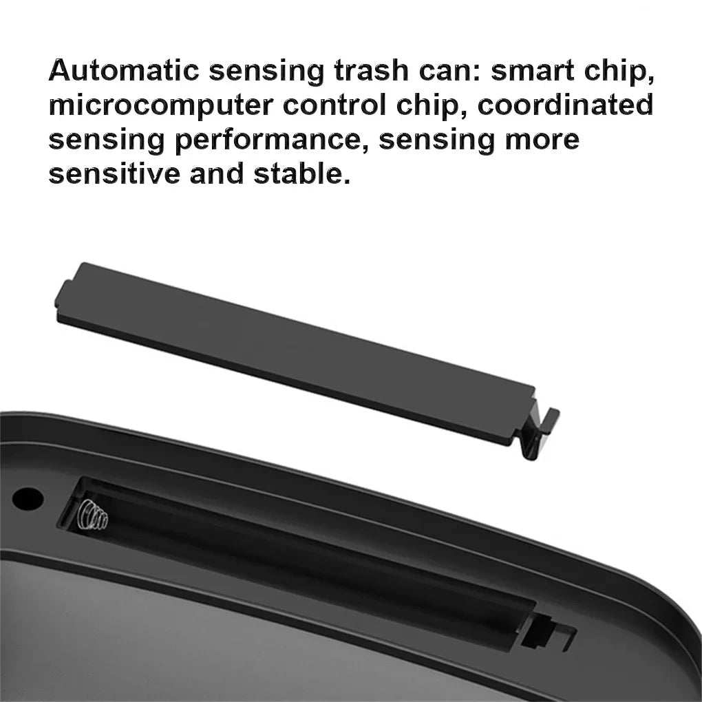 Automatic Sensor Trash Can Smart Touchless White Kitchen Bathroom Waterproof 13L Electric Garbage With Lid