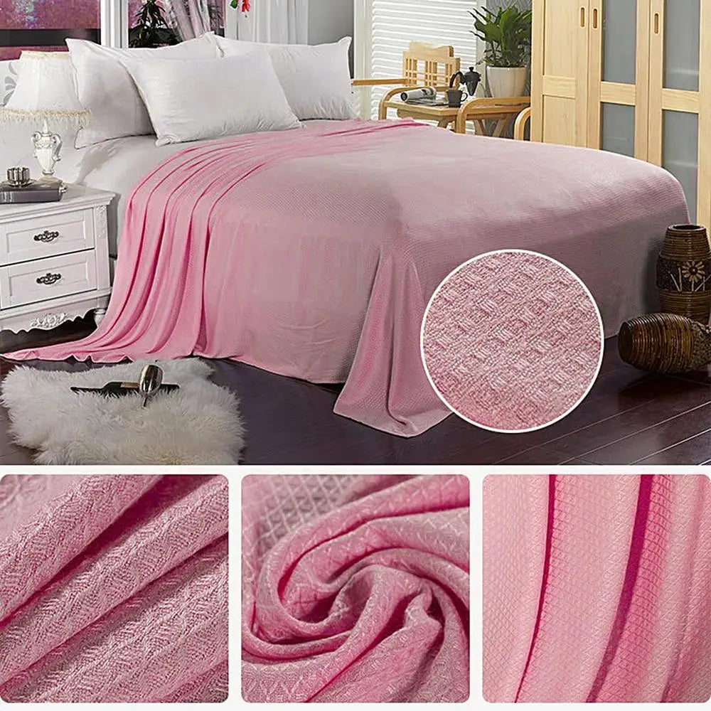 Cooling Bamboos Air Conditioning Throw Blanket Breathable Fiber Blanket

<