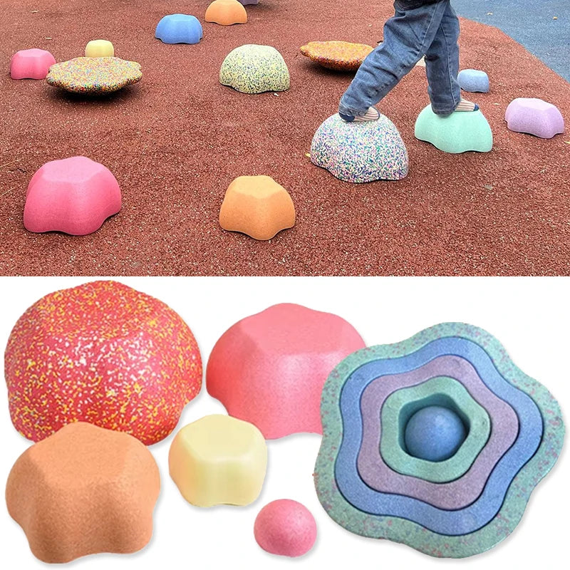 Foam Balance Stepping Stone Kids Sports Toys Touch Sensory Integration Training Equipment Outdoor Games For Children