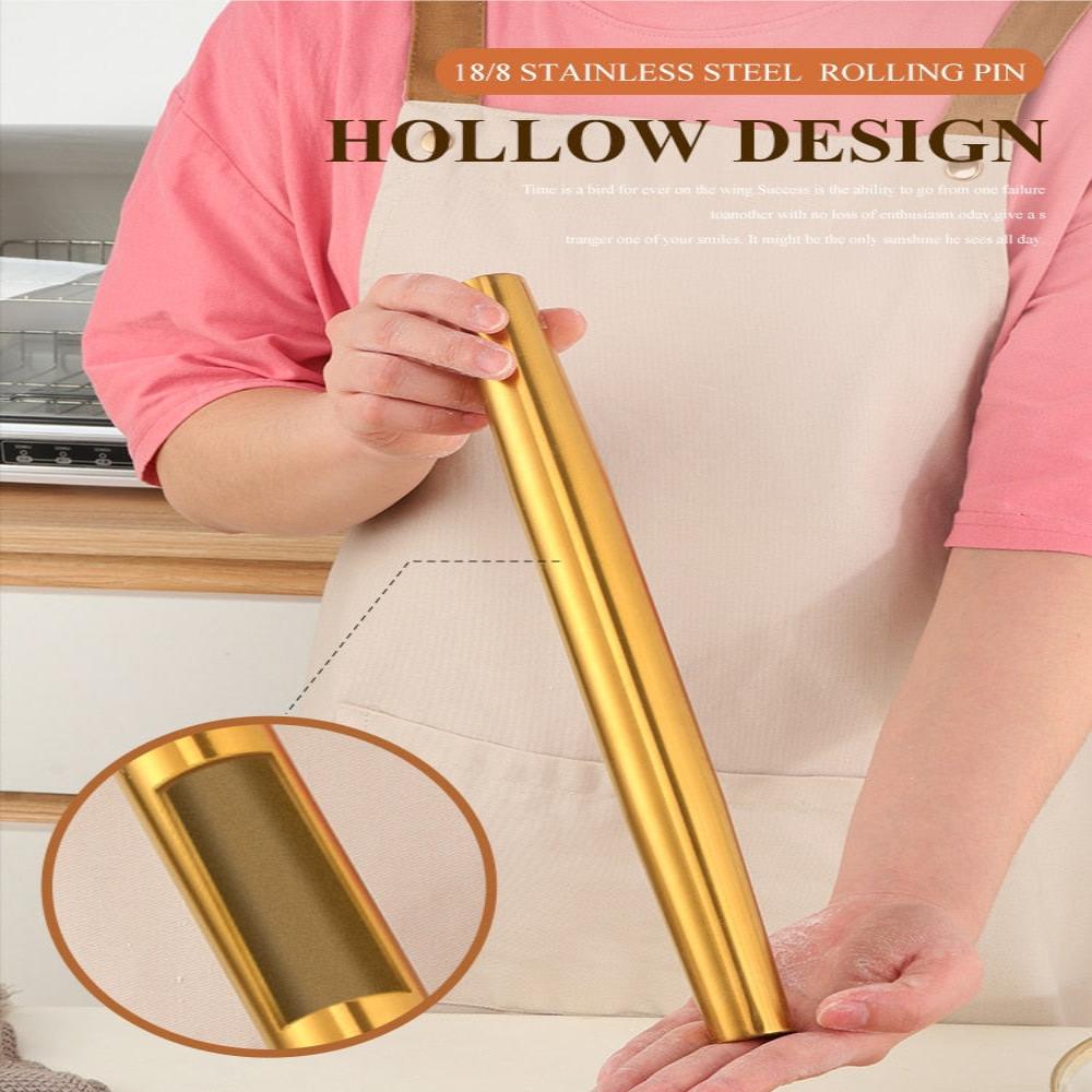 Stainless Steel Rolling Pin For Restaurant Kitchenware And Baking Accessories