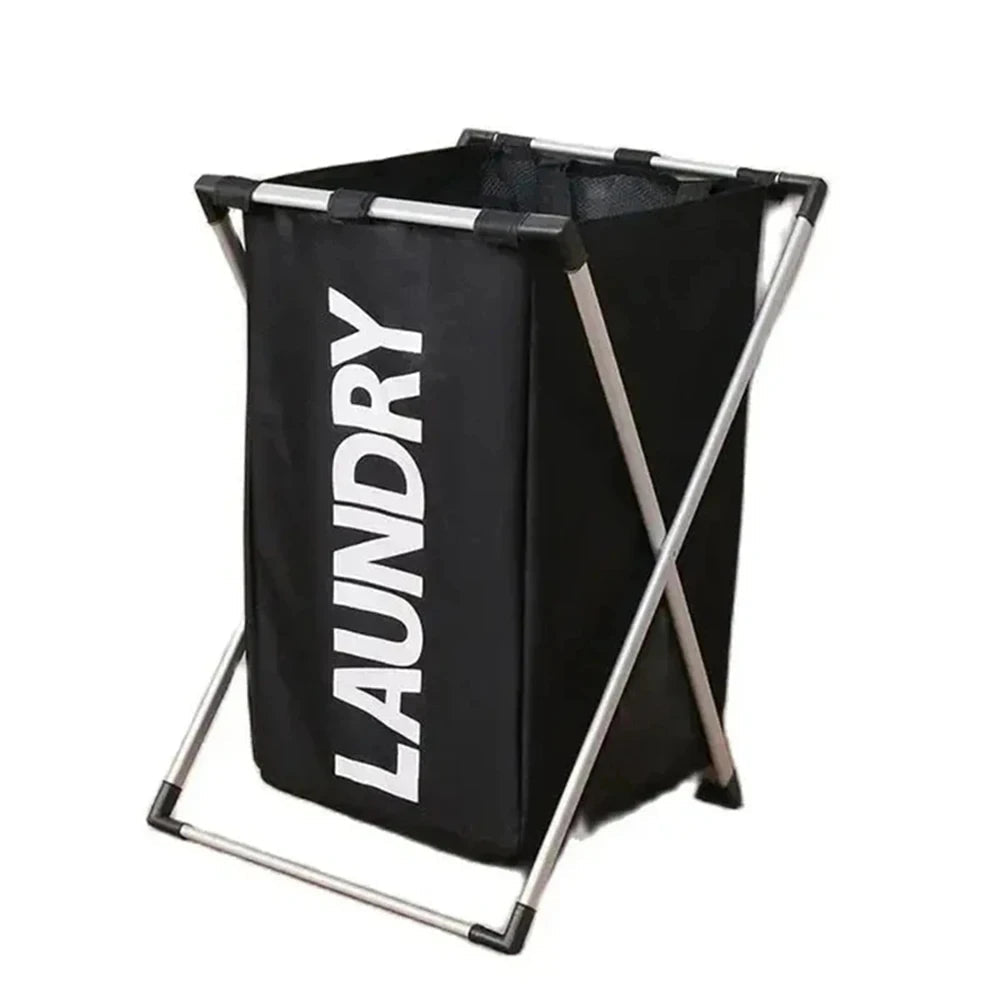 3 Grids Laundry Basket Foldable Dirty Clothes Organizer Bathroom Waterproof Storage Large Hamper Three New