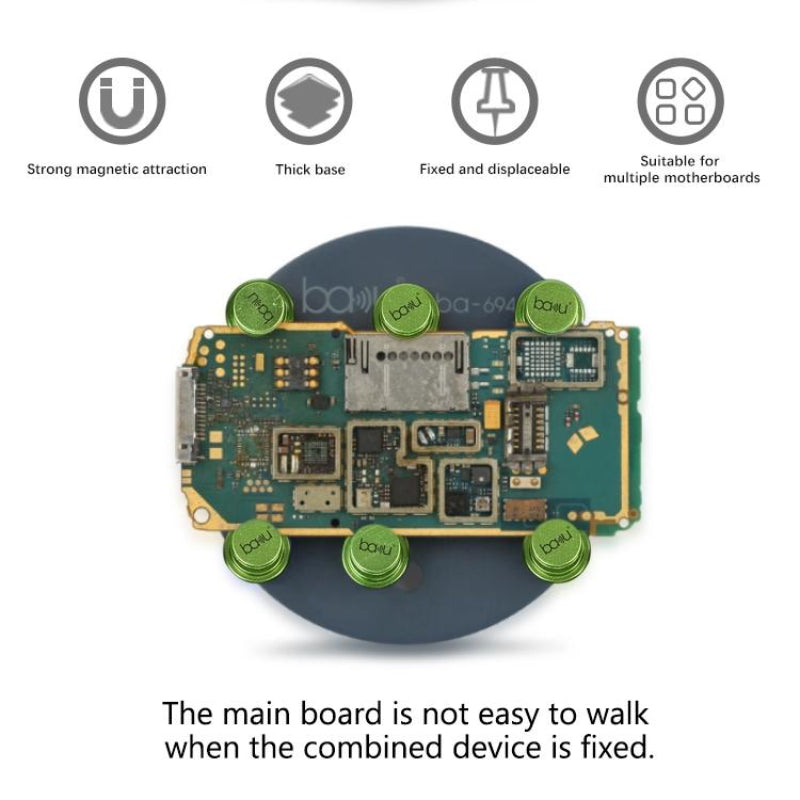 Universal Magnetic Pcb Fixture For Integrated Circuit Maintenance And Repair