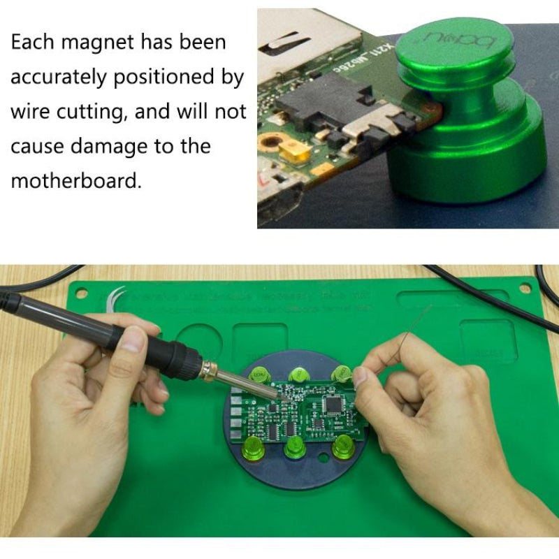 Universal Magnetic Pcb Fixture For Integrated Circuit Maintenance And Repair