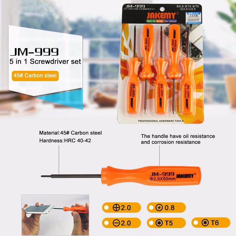 Five In One Precision Screwdriver Set For Repair And Opening Tasks