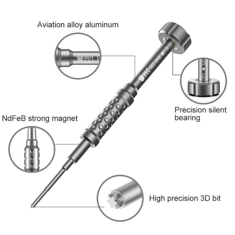 6 In 1 3D Screwdriver For Mobile Phone Dismantling Tool Bst 898