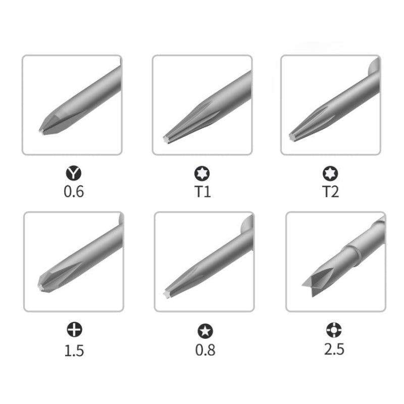 Six In One Mobile Phone Screwdriver For Dismantling Compact And Versatile Tool