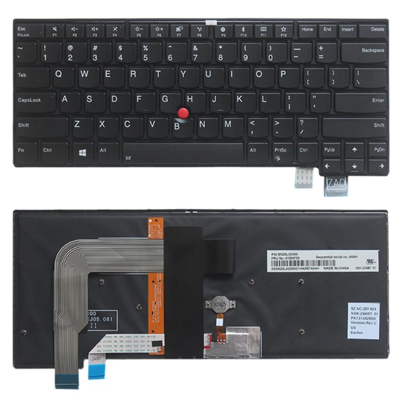 Backlit Us Keyboard For Lenovo Thinkpad T460s And T470s Models