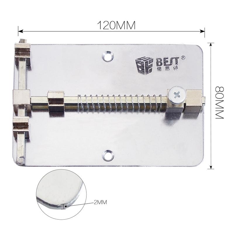 Stainless Steel Mobile Phone Pcb Repair Tool Holder With Adjustable Clips