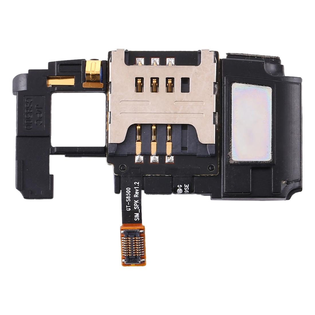 Sim Card Holder With Speaker Ringer Replacement For Samsung S8500 Model
