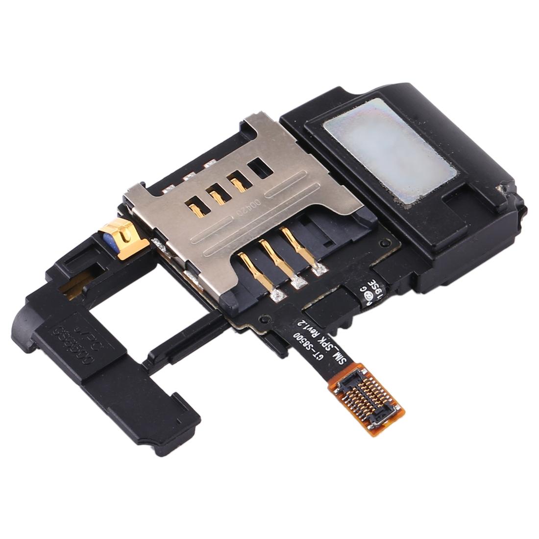 Sim Card Holder With Speaker Ringer Replacement For Samsung S8500 Model