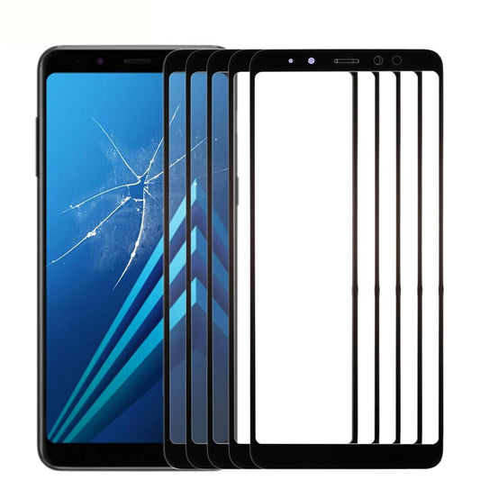 Ten Pack Front Glass Lens For Samsung Galaxy A8 2018 Replacement Parts
