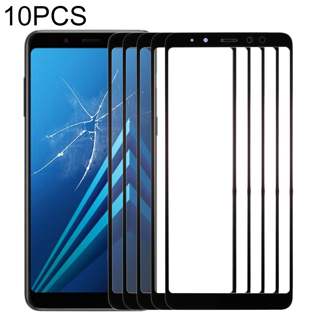 Ten Pack Front Glass Lens For Samsung Galaxy A8 2018 Replacement Parts