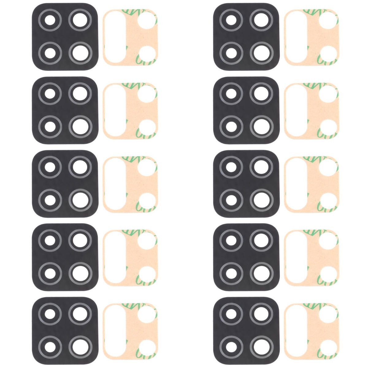 Samsung Galaxy M12 Back Camera Lens Replacement Set Of Ten Filters