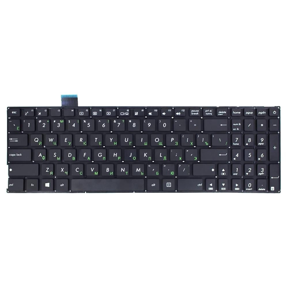 Russian Keyboard For Asus X542 Series Compatible Replacement Black
